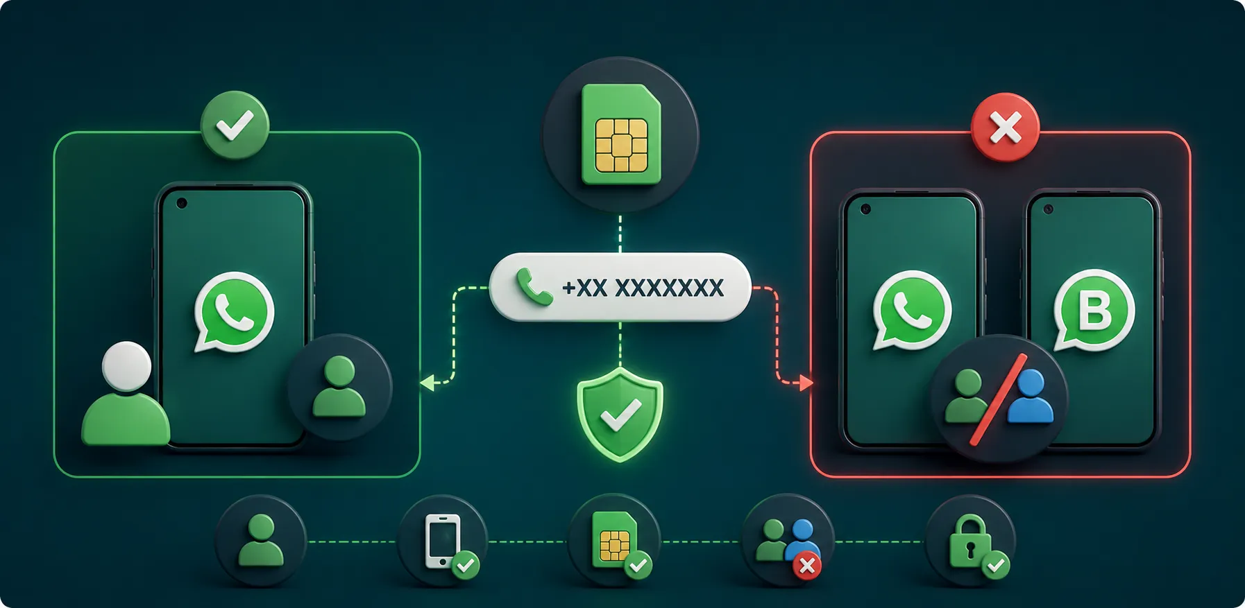 Phone Number for WhatsApp and WhatsApp Business